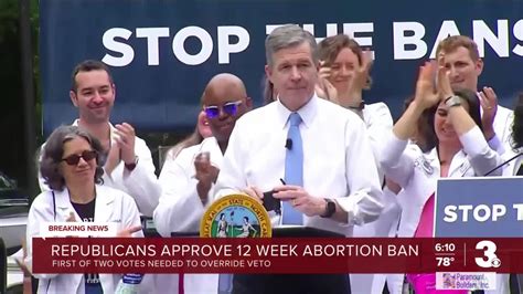 NC GOP takes first step to override veto of 12-week abortion limit